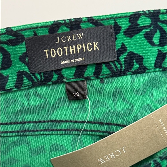 J CREW Toothpick Slim Pants Jeans Corduroy Design Low Rise Stretch Womens 28 - Picture 6 of 13
